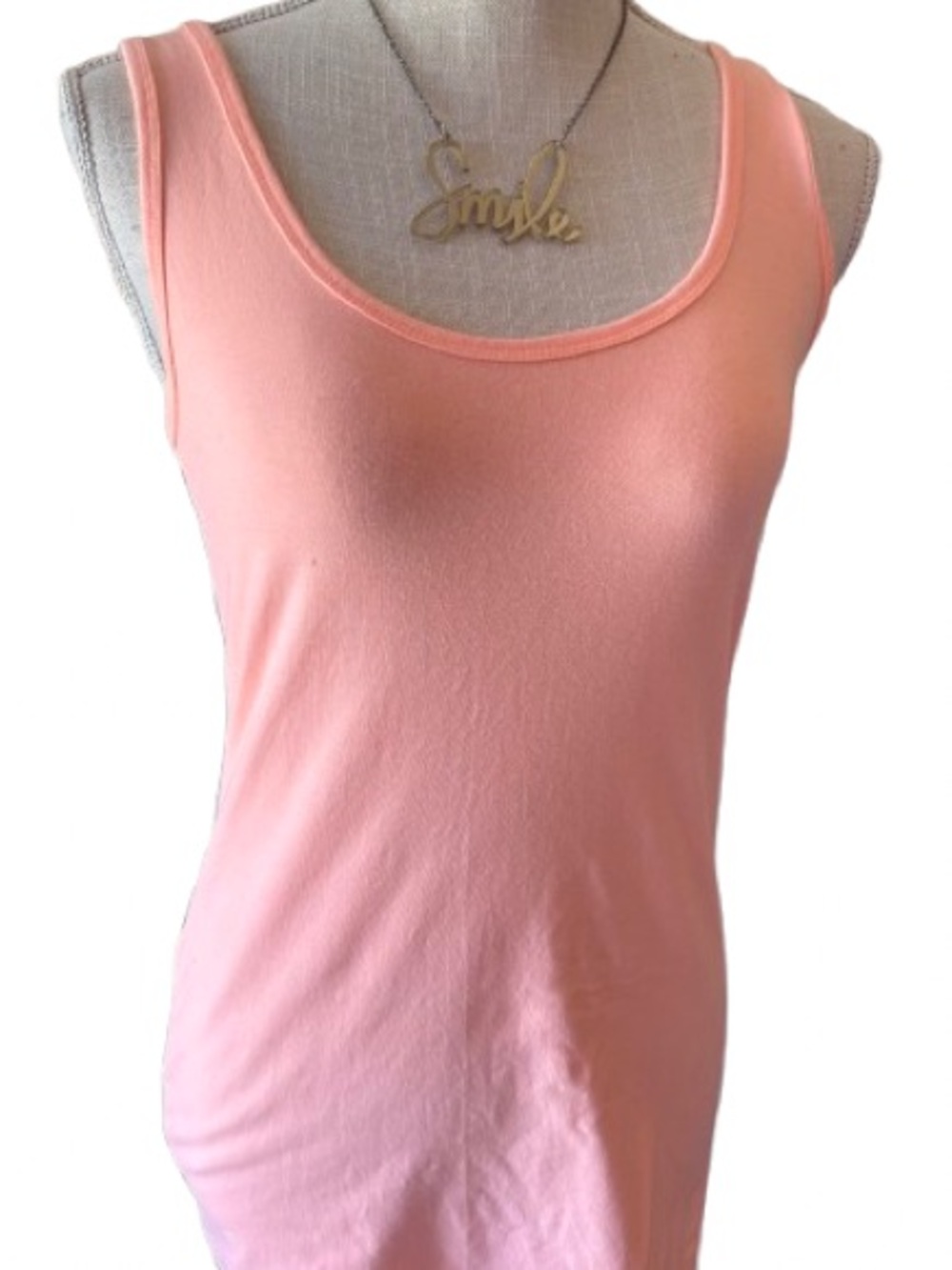 Maurices Scoop Neck Tank Top - Light Peach Pink